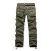 Men's Loose Cargo Slacks Multi-Pocket Fleece Lined Winter Warm Cotton Pants Outdoor Tactical Military Trousers (ArmyGreen,40) view 2