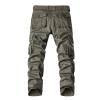 Men's Outdoor Cargo Trousers Multi-Pocket Casual Cotton Pants with No Belt Tactical Military Army Hiking Slacks (Grey,32) view 2