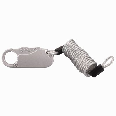 Doppy Helmet Lock Helmet Bike/Motorcycle Lock Cable Anti-Theft Bicycle Locks Combination Lock Cycling Cable Lock(Silver)