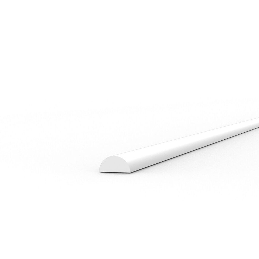 AK Interactive Styrene Half Cane - 1.00 Diameter x 350mm
