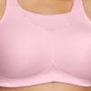 Full Figure Plus Size No-Bounce Camisole Sports Bra Wirefree #1066 Parfait Pink view 3