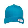 The Hat Pros Yupoong Classic Premium Mesh 6 Panel Retro Trucker Cap | Mid Profile Snapback | OSFA (Turquoise/White) view 2