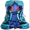 Granite Gear Virga3 55L - Women's Roller Teal/Purblue Short Torso view 3