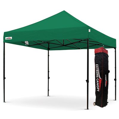 Extreme Canopy Heavy Duty Steel Instant Popup Canopy (10'x10', Green)
