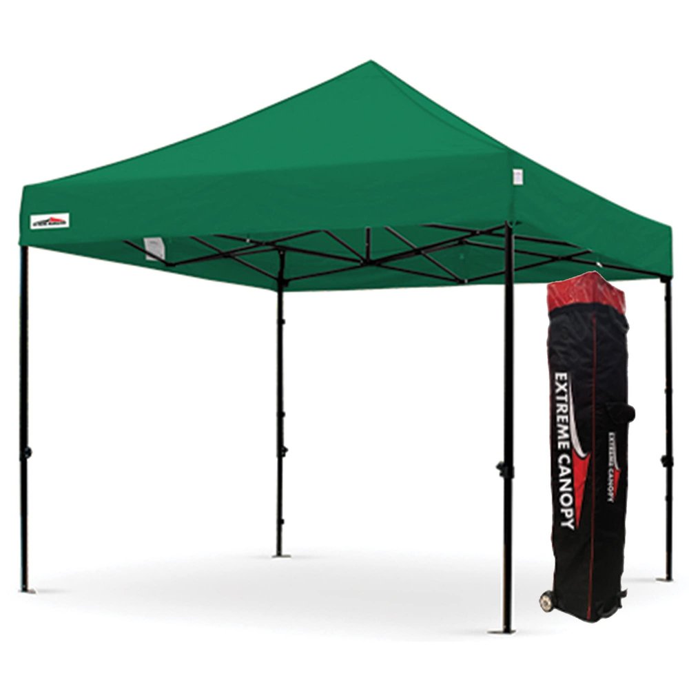 Extreme Canopy Heavy Duty Steel Instant Popup Canopy (10'x10', Green)