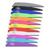 Q2i Fusion X-II Target Archery Vanes - Ultra-Lightweight with Tri-Fusion Adhesion Technology, Premium Arrow Fletching, and Low Profile Design for Archers (Violet, 3.5 Inch 100 Pack) view 2