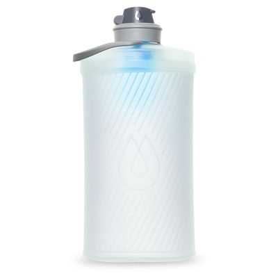 HydraPak Flux+ 1.5L Filter Kit - Collapsible Backpacking Water Bottle - BPA Free, Ultra Light, Spill-Proof Twist Cap, Clear