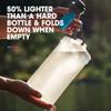 HydraPak Flux+ 1.5L Filter Kit - Collapsible Backpacking Water Bottle - BPA Free, Ultra Light, Spill-Proof Twist Cap, Clear view 4