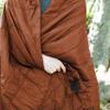 Kijaro Native Camp Quilt | Printed Outdoor Camping Blanket | 55" x 79" | Anza Borrego Orange, 1-Person view 4