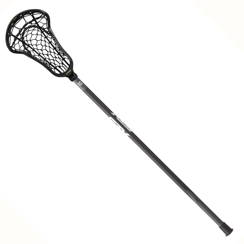 STX Lacrosse Exult Pro Complete Women's Stick w/Lock Pocket, Black
