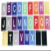 Tumbl Trak New Sticky Manipulatives - Letters Spot Markers - Non-Slip Velcro Carpet Marker - for Gymnastics and Cheer Agility Training view 1