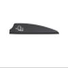 Q2i Fusion X-II Target Archery Vanes - Ultra-Lightweight with Tri-Fusion Vane Adhesion Technology for Archery Arrows Premium Arrow Fletching & Accessories for Archers - 3" 100pk Black view 1