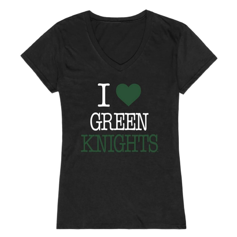 I Love St. Norbert College Green Knights Women's Tee T-Shirt - Black, Large