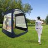 MACCABI Art 8' Pop-Up Baseball/Softball Practice Trainer with Built-in Hitting and Pitching Backdrop, Batting Tee for Children and Adults view 1