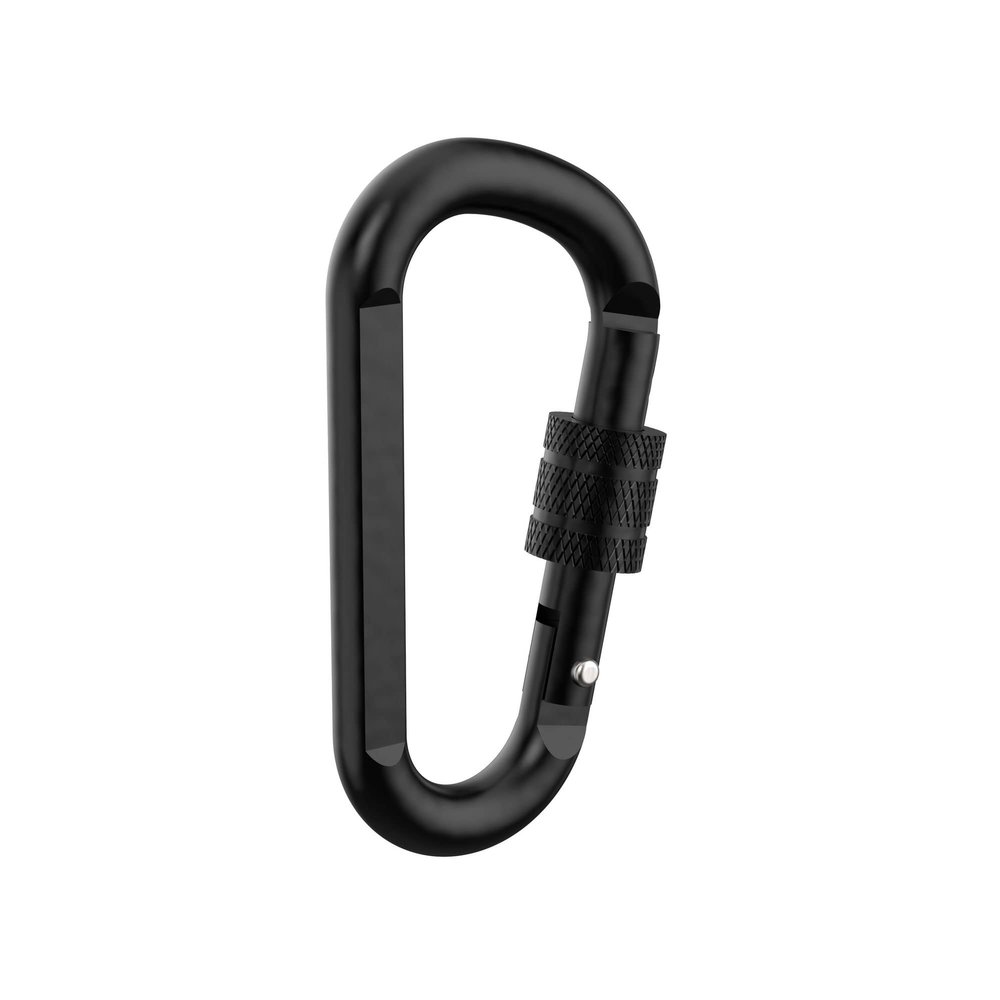 National Hardware N900-014, 2 Pack Locking Carabiner Kit, Heavy Duty Carabiner D Ring Clips with Twist Lock