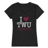 I Love Texas Woman's University Pioneers Womens Tee T-Shirt - Black, XX-Large view 1