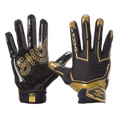 Shock Doctor Showtime Receiver Glove, Black/Gold Chain S