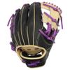 SSK Z5 Craftsman Infield Baseball Glove  11.25 - 11.5 - 11.75 - 12  Right & Left Hand Throw (Black/Camel/Purple - I Web, 11.5" - Right Hand Throw) view 2