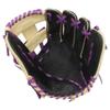 SSK Z5 Craftsman Infield Baseball Glove  11.25 - 11.5 - 11.75 - 12  Right & Left Hand Throw (Black/Camel/Purple - I Web, 11.5" - Left Hand Throw) view 3