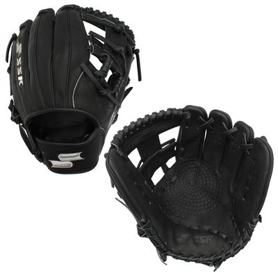 SSK Z5 Craftsman Infield Baseball Glove  11.25 - 11.5 - 11.75 - 12  Right & Left Hand Throw (Black - I Web, 11.25" - Right Hand Throw)