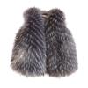 Baby Kids Boys Girls Vests Sleeveless Windproof Thicken Coat Winter Warm Cute Faux ur Vest For (Grey, 18-24 Months) view 1