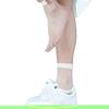 K BKVAVA Womens Fishnet Socks Short Ankle Sock High Mesh Fishnet Hosiery 5 Pack,White view 4