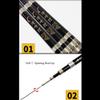 ZFF Spining Fishing Rods Carp Carbon Telescopic Ultra-Light Super Hard Stream Hand Pole 3.6m 3.9m 4.5m 4.8m 5.4m 5.7m 6.3m 7.2m Fish Tackle Black Pit (Size : 7.2m) view 2