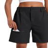 COOrun Women's Hiking Cargo Shorts Quick Dry Work Summer Shorts for Women Golf Travel Athletic with Zipper Pockets Black S view 2