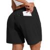 COOrun Women's Hiking Cargo Shorts Quick Dry Work Summer Shorts for Women Golf Travel Athletic with Zipper Pockets Black S view 3