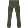 JEsilunmaMY Men's Multi-Pocket Jean Pants Mid Waist Stretch Skinny Cotton Jeans Distressed Washed Casual Denim Trousers (Green,X-Large) view 1