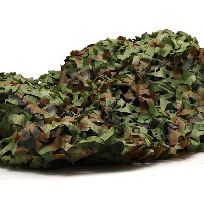 Cloth Shade Insulation Netting,Woodland Camo Netting,Camping Military Hunting Camouflage Net Net,anti Aerial Photography, Thickened Encrypted Camouflage Netting ( Color : Green , Size : 4X15M/13.12X49