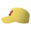 American Cuba Combined Flag Baseball Cap Hat Sports Fan Caps Adjustable Size for Men Women Running Workouts and Outdoor Activities All Seasons Yellow view 3
