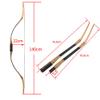 HNZMDY 55 Inch Traditional Longbow 20-35 Lbs Takedown Recurve Bow Horsebow Traditional Wood Hunting Bows Right Hand and Left Hand for Target Shooting Practice (25 Lbs, Bow Set) view 3