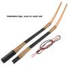 HNZMDY 55 Inch Traditional Longbow 20-35 Lbs Takedown Recurve Bow Horsebow Traditional Wood Hunting Bows Right Hand and Left Hand for Target Shooting Practice (25 Lbs, Bow Set) view 4
