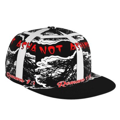 Religious Christian Faith Jesus Flat Bill Brim Baseball Cap Cool Hip Hop Trucker Hat Men Women Adjustable Baseball Caps