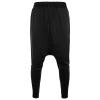 Casual Harem Pants for Men Drawstring Elastic Waist Athletic Joggers Pants Loose Comfy Outdoor Tapered Sweatpants (Black,Small) view 1