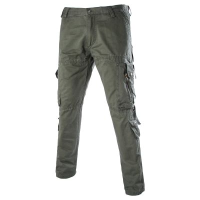 JEsilunmaMY Men's Military Cargo Pants Plus Size Multi-Pocket Athletic Jogger Pants Tactical Outdoor Casual Cotton Trousers (ArmyGreen1,28)
