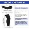 Leitee 8 Pairs Kids Compression Leg Sleeve and Compression Arm Sleeve Set Non Slip Leg Arm Wrap for Boy Girl Youth Basketball(Black, White) view 2
