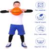 Leitee 8 Pairs Kids Compression Leg Sleeve and Compression Arm Sleeve Set Non Slip Leg Arm Wrap for Boy Girl Youth Basketball(Black, White) view 4