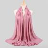 ABAFIP Women Chiffon Hijab Muslim Head Wrap Scarves Rhinestone Long Scarf Pashminas Shawls Solid Color Wraps Under Scarf Headwear Dark Pink One Size view 2