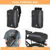 HUIOP Sling Pack, 2-in-1 Bicycle Trunk Bag Casual Chest Sling Pack Bag Cycling Bike Rear Rack Carrier Bag Pannier view 3