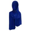 ABAFIP Women's Chiffon Glitter Rhinestone Long Hijab Scarf Muslim Head Wraps Shawls Full Cover Scarf Royal Blue One Size view 1
