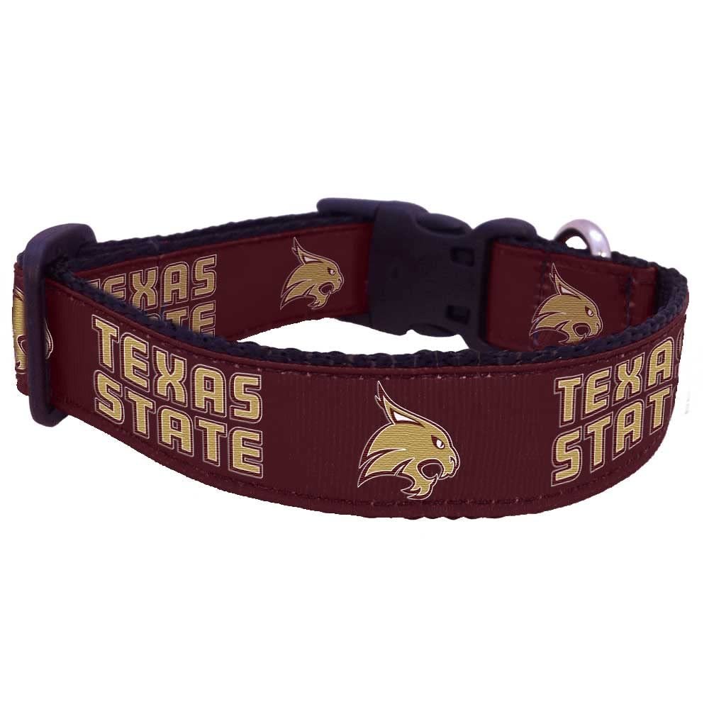 College Dog Collar (Large, Texas State)