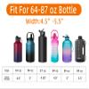 AceTreker 64 oz /87 oz/128 oz Neoprene Water Bottle Carrier for Half/One Gallon Insulated Metal Thermo Water Bottles, Sleeve Bag for Outdoor Camping, Hiking, Fishing-Green view 4