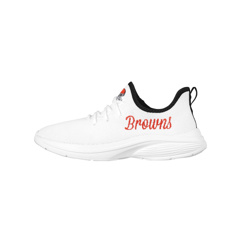 Cleveland Browns NFL Womens Midsole White Sneakers