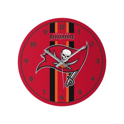 Tampa Bay Buccaneers NFL Team Stripe Clock