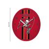 Tampa Bay Buccaneers NFL Team Stripe Clock view 2