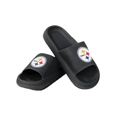FOCO Pittsburgh Steelers NFL Womens Team Color Pillow Slides - S