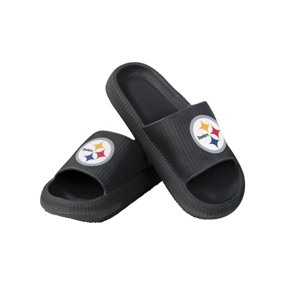FOCO Pittsburgh Steelers NFL Womens Team Color Pillow Slides - S