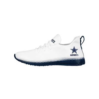Dallas Cowboys NFL Mens Gradient Midsole White Sneakers